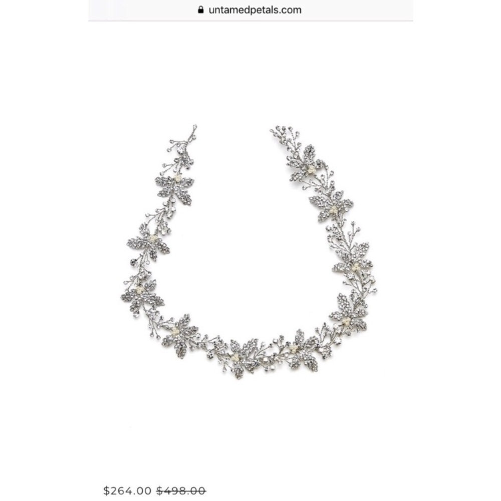 *LAST ONE*Untamed Petals ‘Forest’ bridal halo/sash